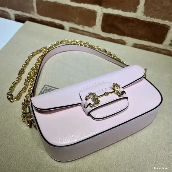 Hyperpeter bag-23.5*13*7cm Gucci shoulder small Horsebit 1955 0706